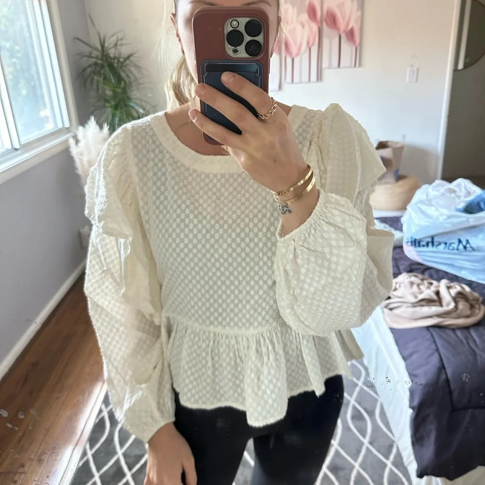 Warm Pixie Blouse NWT Small